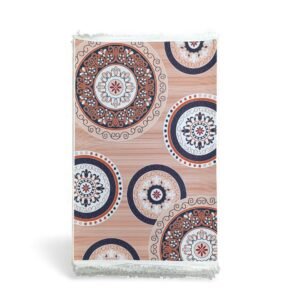 1 x 1.5m Medallion Design Carpet Multicoloured