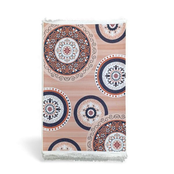 1 x 1.5m Medallion Design Carpet Multicoloured