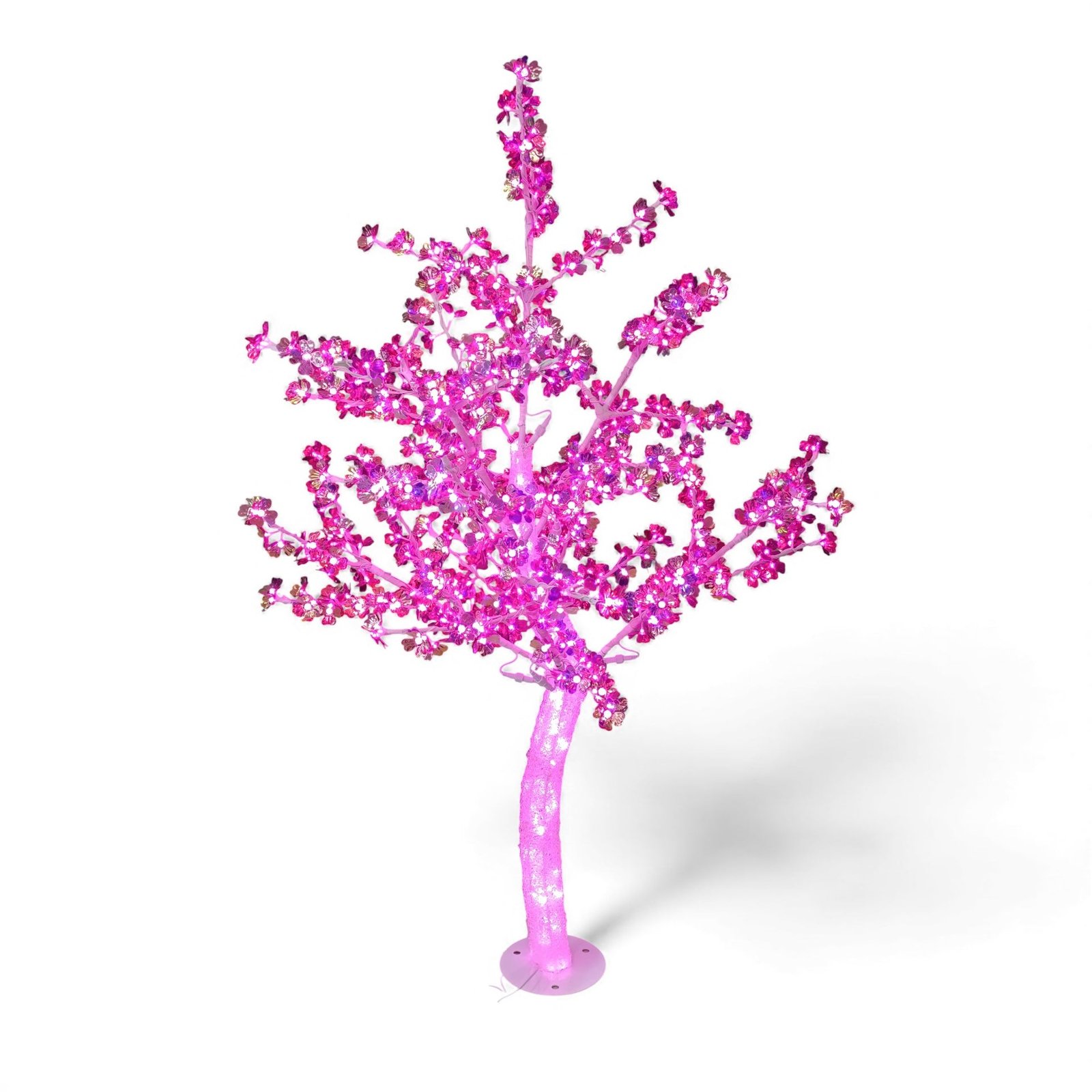 1.8m Tree with LED Lights Pink
