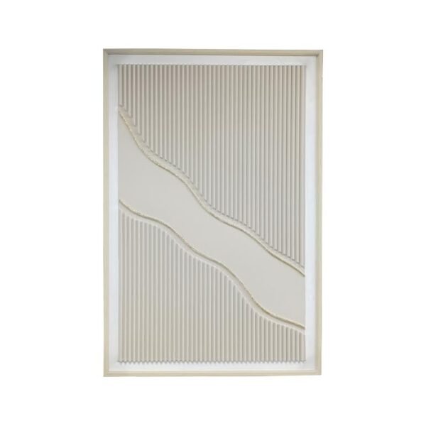 80 x 120cm Line Design Frame Cream