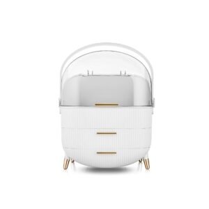 Antalya Cosmetic Organiser with 2 Drawers White