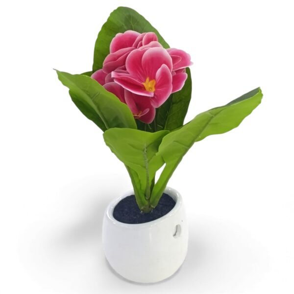 Artificial Flower Arrangement in Pot Plant Pink & Green