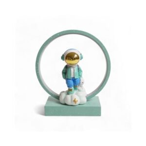 Astronaut Figurine Desk Lamp With Base Blue