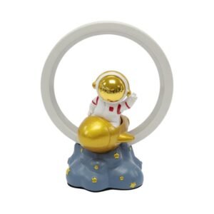Astronaut Galaxy Projector Desk Lamp - White & Gold