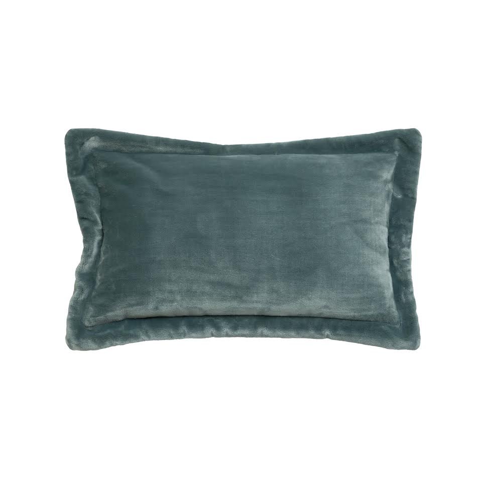 Atmosphera Flannel Cushion Blue