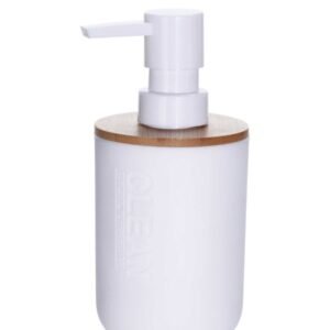 Bamboo Soap Dispenser - White