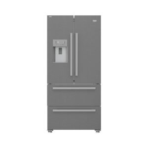 Beko 84cm French Door Fridge Pearl Steel