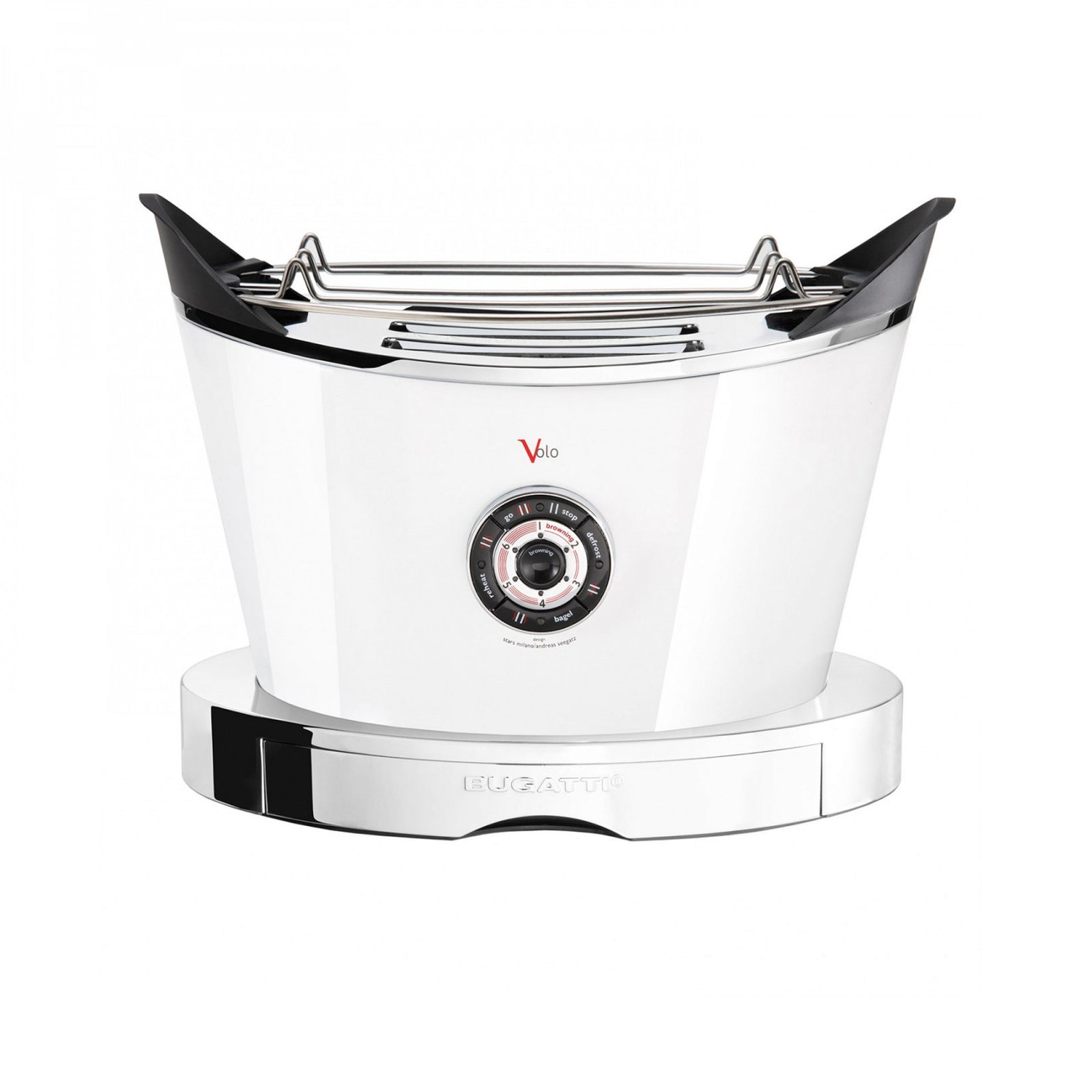 Bugatti Volo 2 Slice Toaster White
