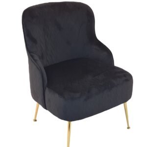 Comfort Home Decor Leisure Chair - Black