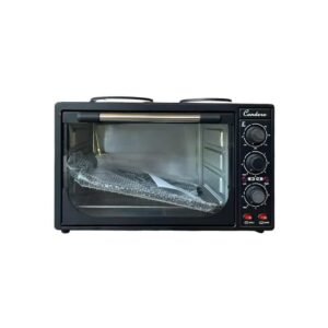 Condere Electric Oven With 2 Plate Stove Black