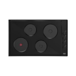 Defy 4 Plate Gemini Solid Hob Black