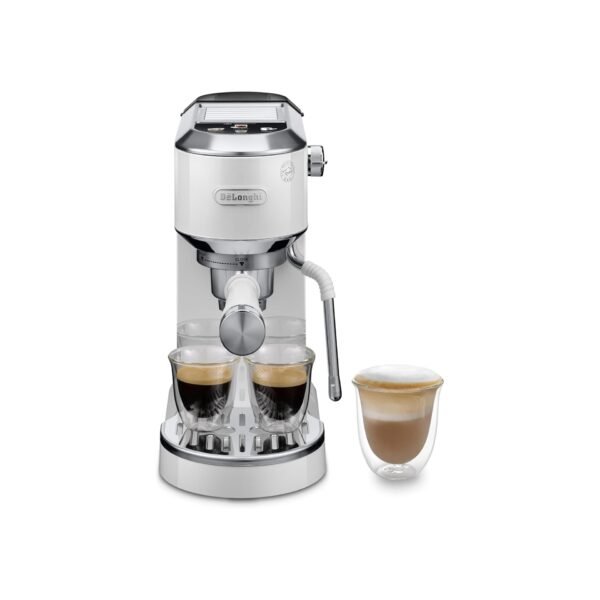 Delonghi Dedica Duo Coffee Machine with Pump, Espresso & Cold Brew Silver
