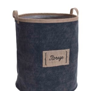 Denim Laundry Bag Canvas - Blue