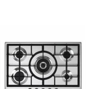 Elba Elio 70cm 5 Burner Gas Hob - Silver