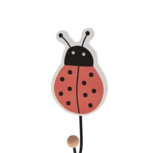 Elemental Decor Ladybug Coat Rack - Red