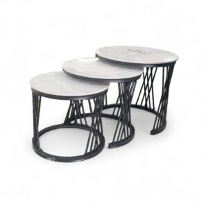 Exotic Designs 3 Piece Coffee Table Black