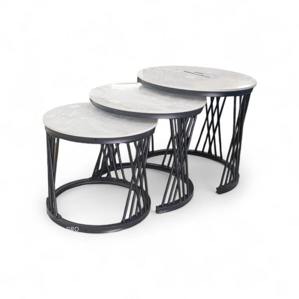 Exotic Designs 3 Piece Coffee Table Black