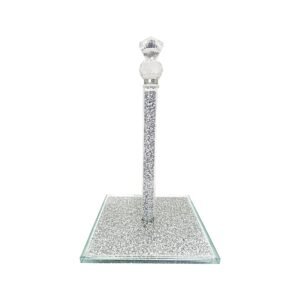 Exotic Designs Crushed diamond paper towel holder Silver