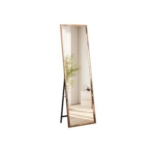 Exotic Designs Modern Floor Standing Mirror Gold