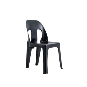 Exotic Designs Plastic Party Chair Black