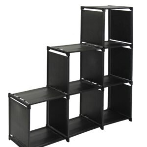Fine Living 6 Piece Stairwell Shelf - Black