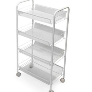 Fine Living Limber 4 Layer Trolley - White