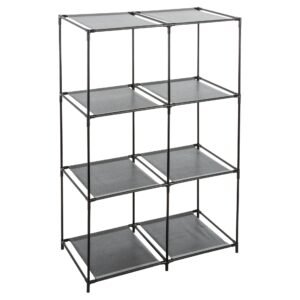 Five 6 Boxes Shelf Black