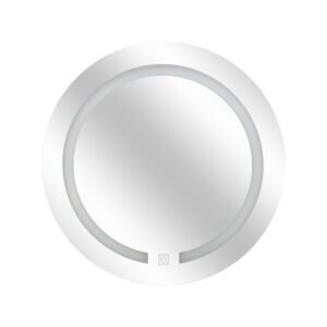 Five Round Wall LED Mirror Silver