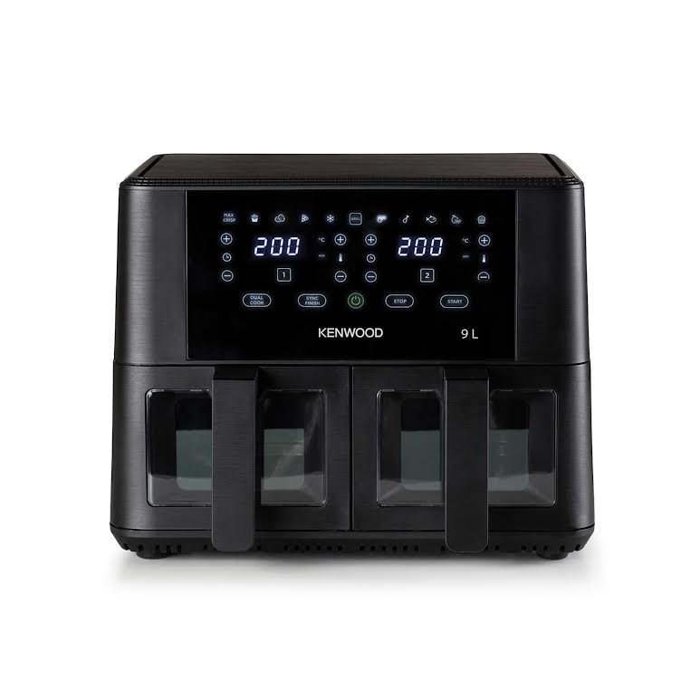 Kenwood 9L Dual Air Fryer with Viewing Window Black