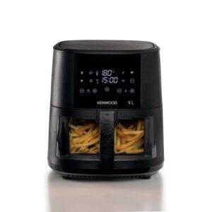 Kenwood 9Lt Basket Air Fryer + Grill with Window Black