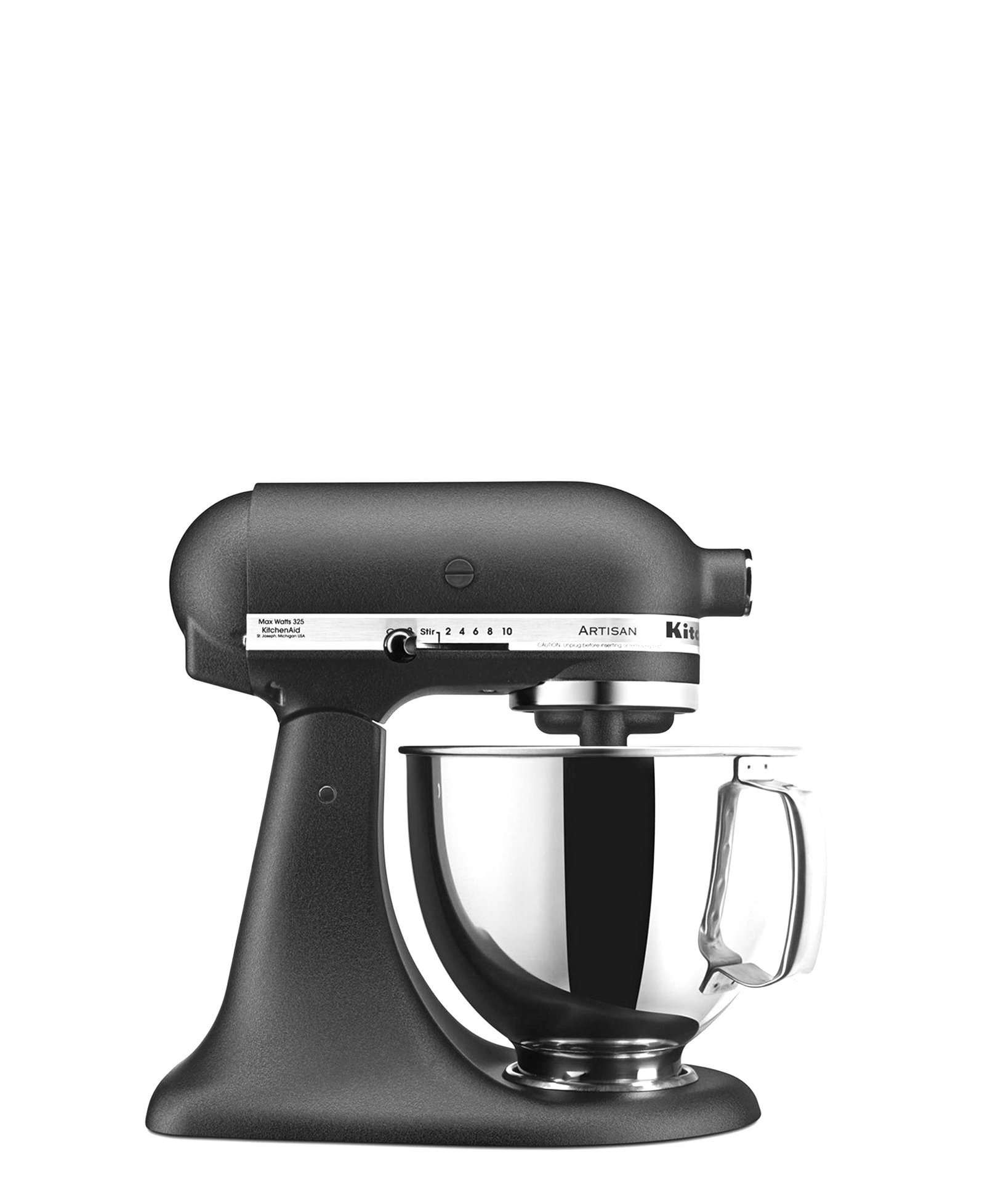 KitchenAid Artisan 4.8LT Stand Mixer - Cast Iron Black