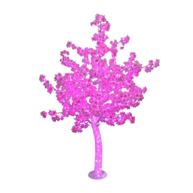 Large 1.8m LED Tree with Petals Pink