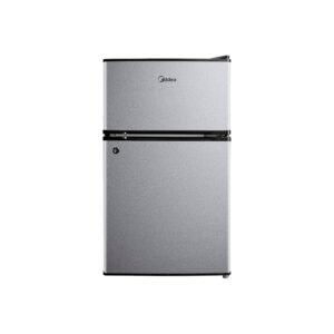Midea 87Lt Double Door Bar Fridge Silver