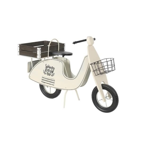 Motorcycle Design Planter Cream