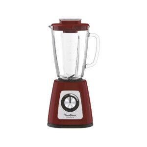 Moulinex Blendforce 2 800W Glass Jug Blender Red