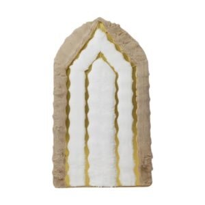 Musallah Prayer Mat Brown & White