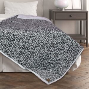 Pierre Cardin Bed Throw - Black & White