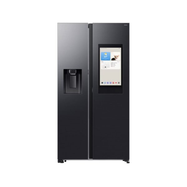 Samsung 594L AI Family Hub Side By Side Fridge with Water Dispenser Dark Grey