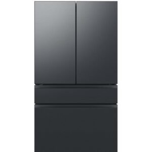 Samsung Bespoke 4-Door French Door Refrigerator - Matte Black Stainless Steel