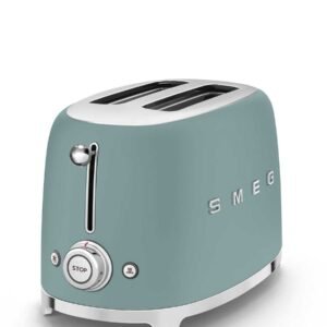 Smeg Retro 2 Slice Matte Toaster - Emerald Green