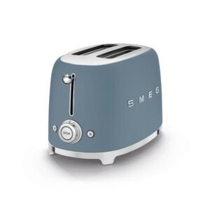 Smeg Retro 2 Slice Matte Toaster Storm Blue