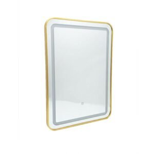 Square LED Mirror Gold