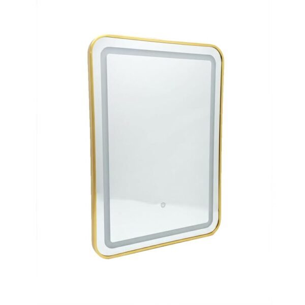 Square LED Mirror Gold