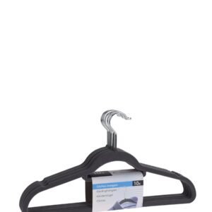 Storage Solutions 10 Piece Clothes Hanger Set - Black