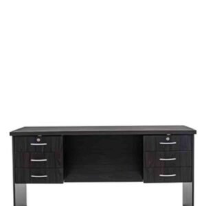 The Office 6 Drawer Desk - Dark Brown