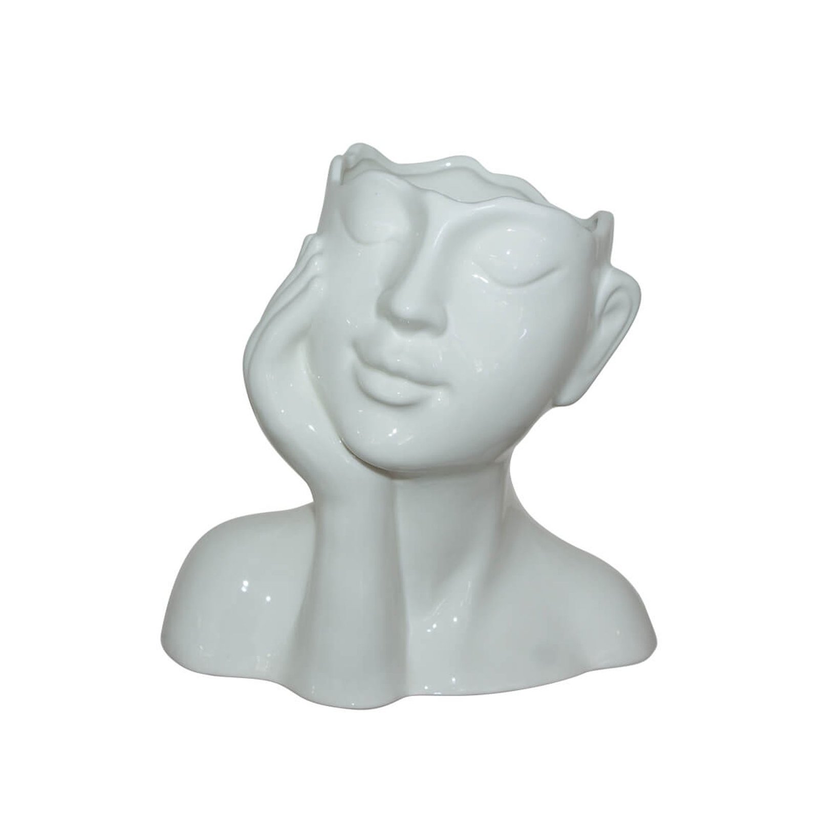 Urban Decor 17cm Lady Vase White