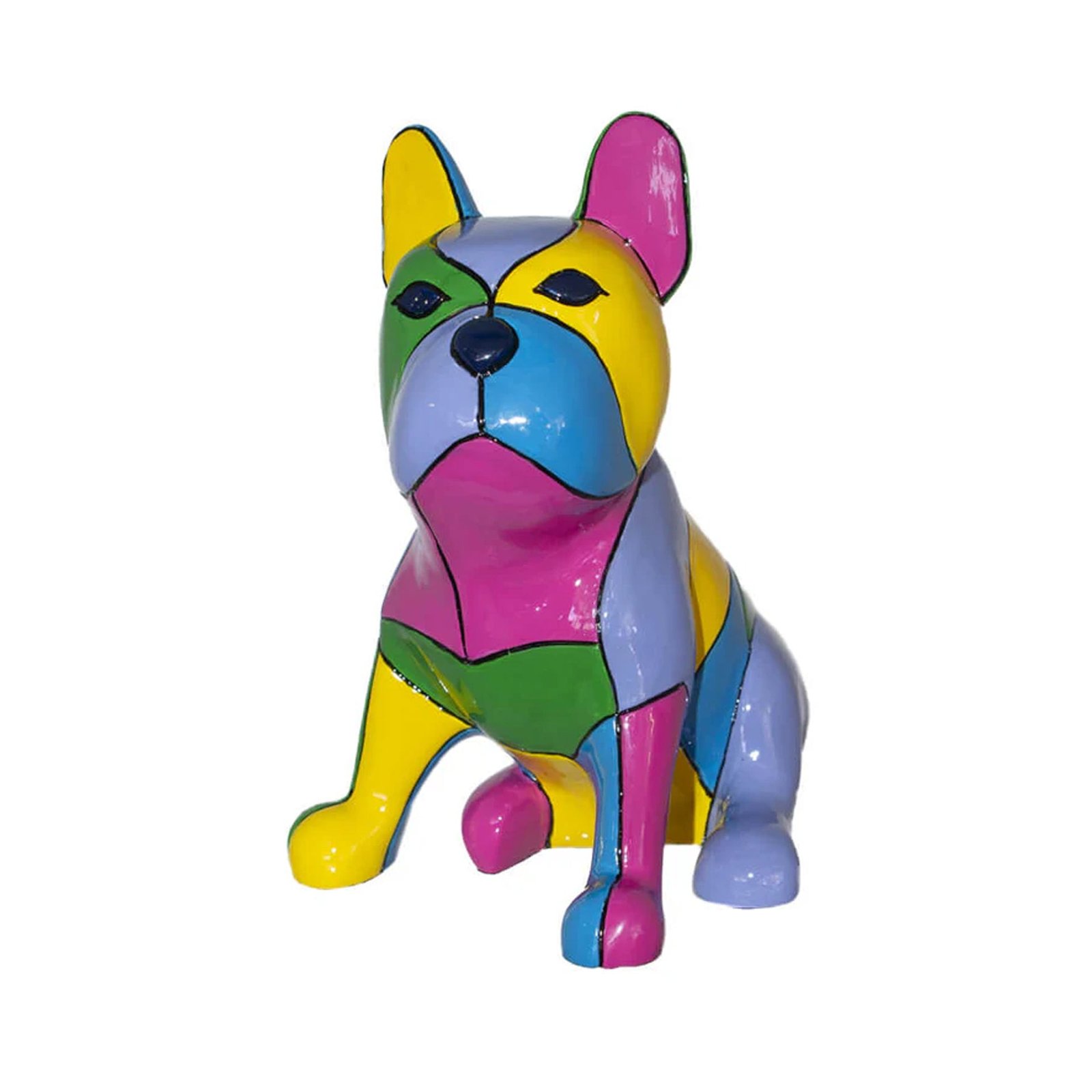 Urban Decor 20cm Pop Art Boston Terrier Multicolored