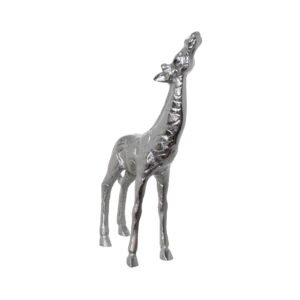 Urban Decor 28cm Giraffe Looking Up Silver