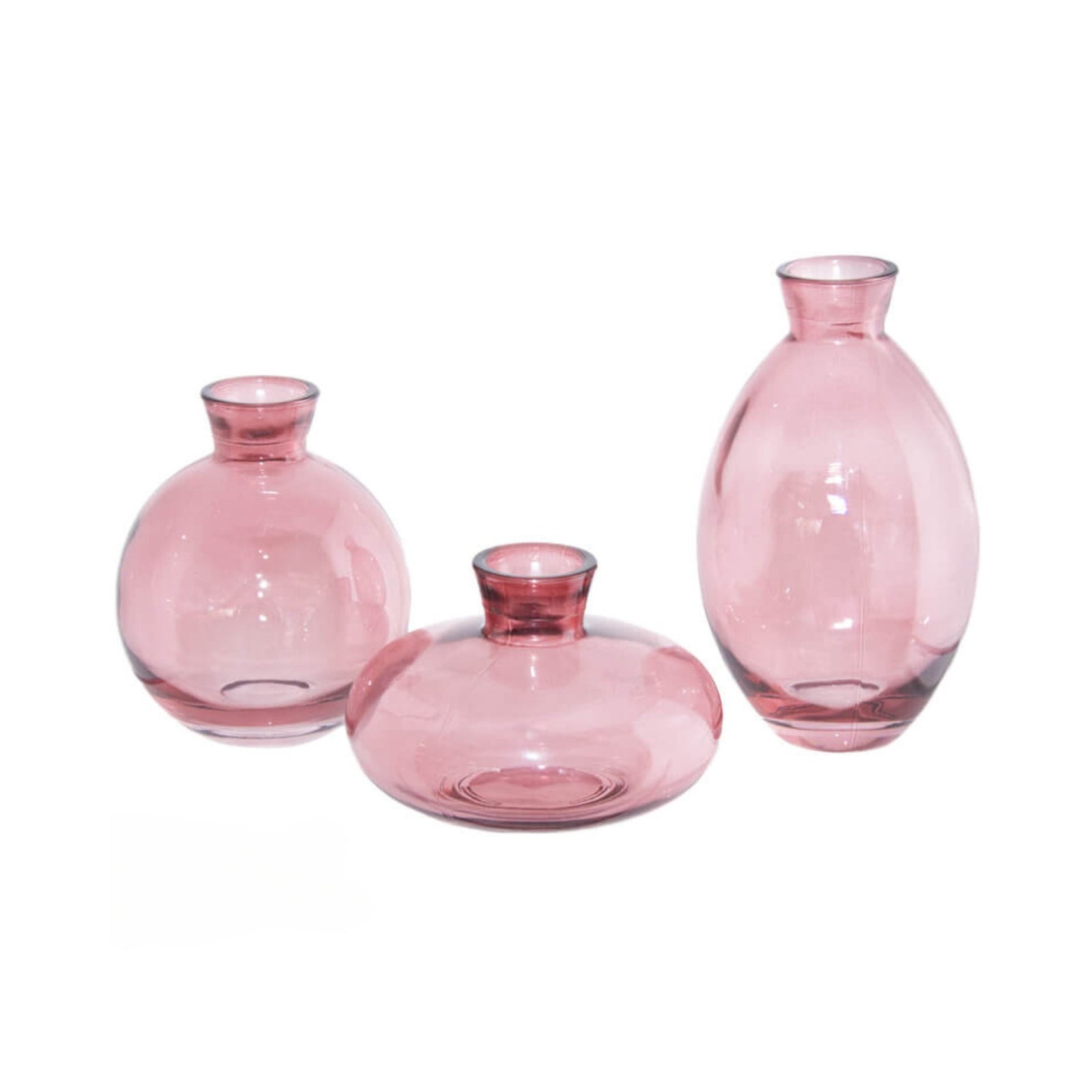 Urban Decor 3 Piece Bud Vase Set Purple