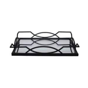 Urban Decor 53cm Metro Rectangular Tray Black
